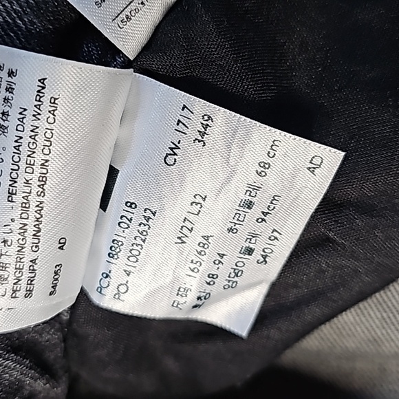 Levi's 711 dark gray 27x32 skinny jeans - Picture 7 of 8